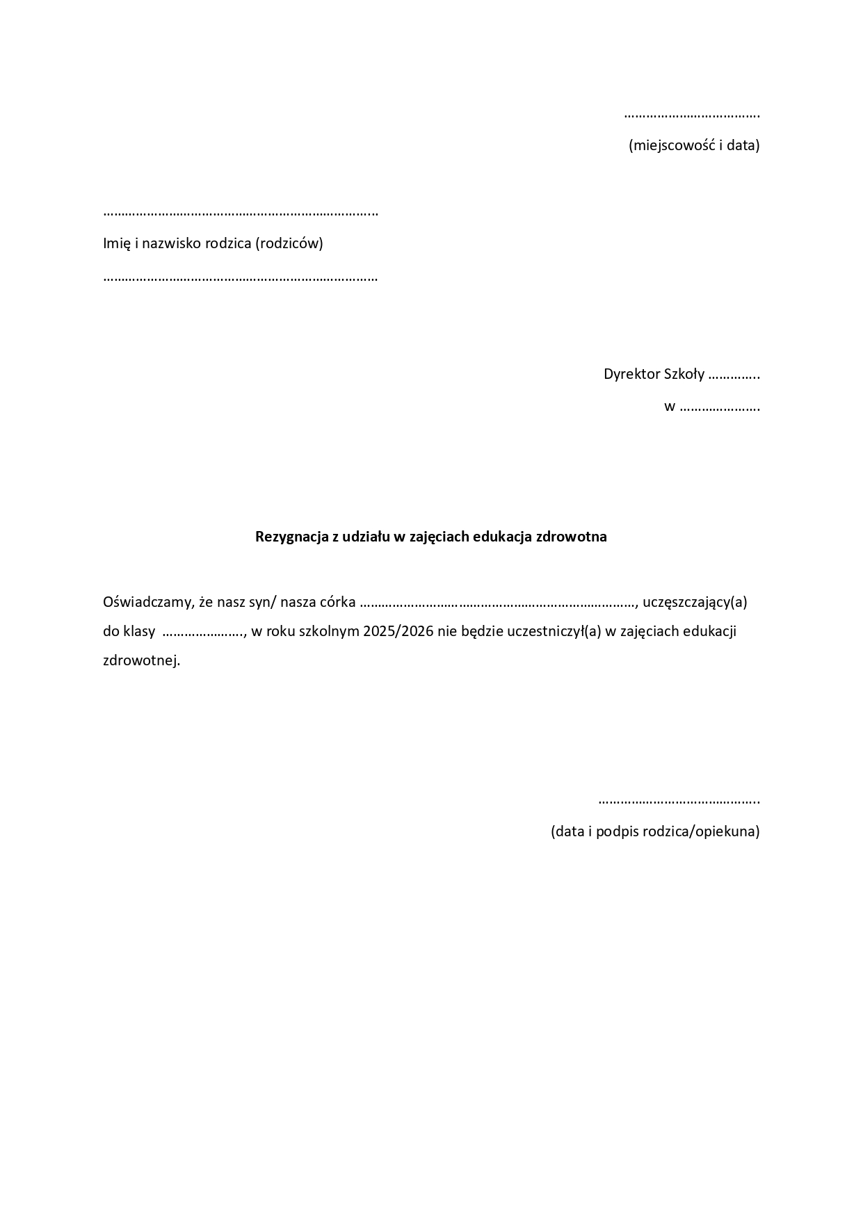zał. nr 3 rezygnacja z edukacji zdrowotnej page 0001